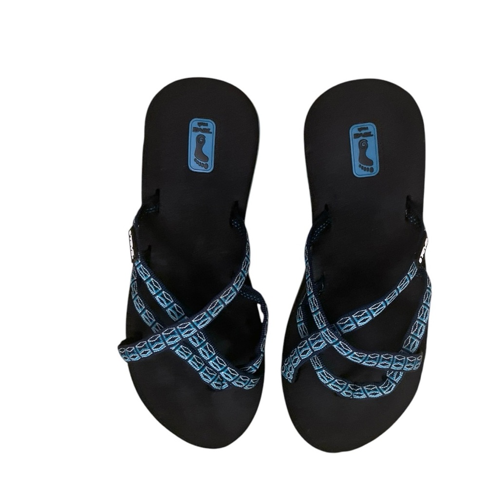 Stylish Black and Blue Women's Sandals